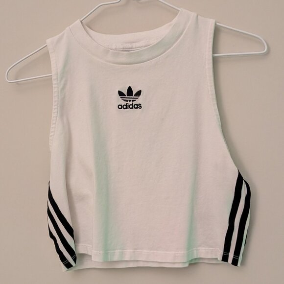 Set of Adidas Classic 3 Stripe Crop Tank - Picture 7 of 9